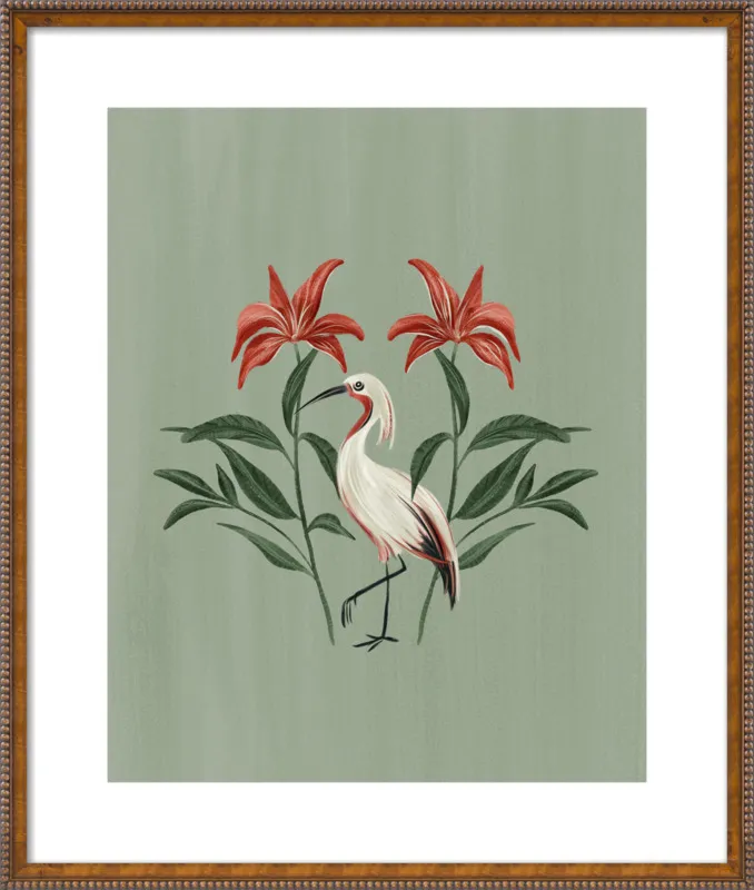 Tropical Crane by Nancy Noreth for Artfully Walls