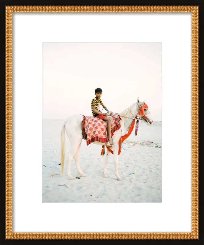 Boy on Horse by Andrew Jacona for Artfully Walls