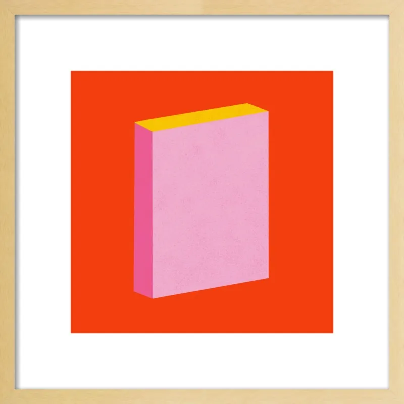 Color Books 3, Scarlet, Pink & Gold by Jessica Poundstone for Artfully Walls