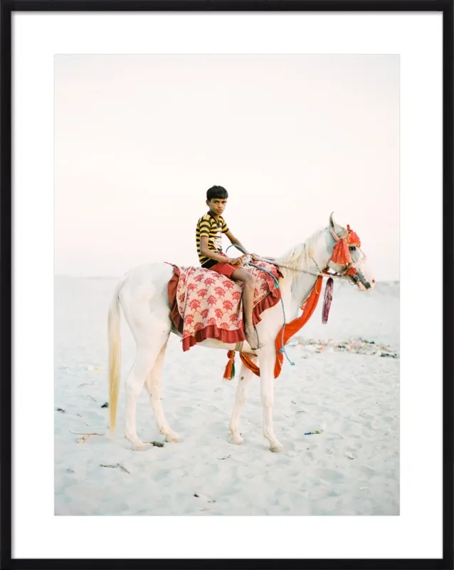 Boy on Horse by Andrew Jacona for Artfully Walls