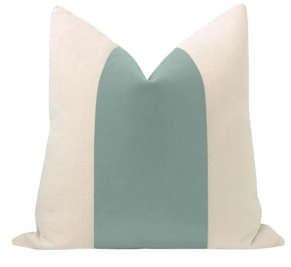 PANEL :: MOHAIR VELVET // CERULEAN BLUE - LITTLE LUMBAR 12" X 18"