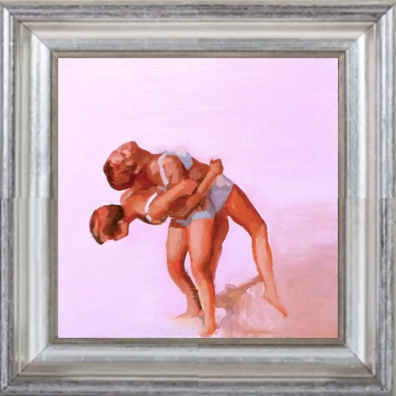 wrestling by Mary Sinner for Artfully Walls