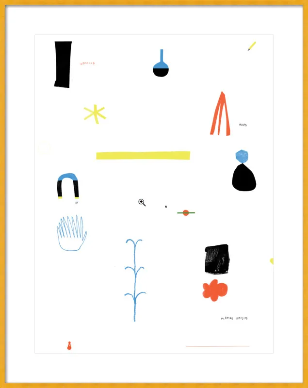 Working hard by playing around  by Agata Królak for Artfully Walls