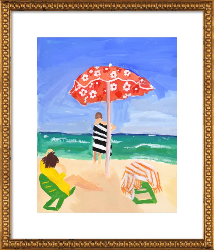 Italian Beach Umbrella by Jackie Mancuso for Artfully Walls