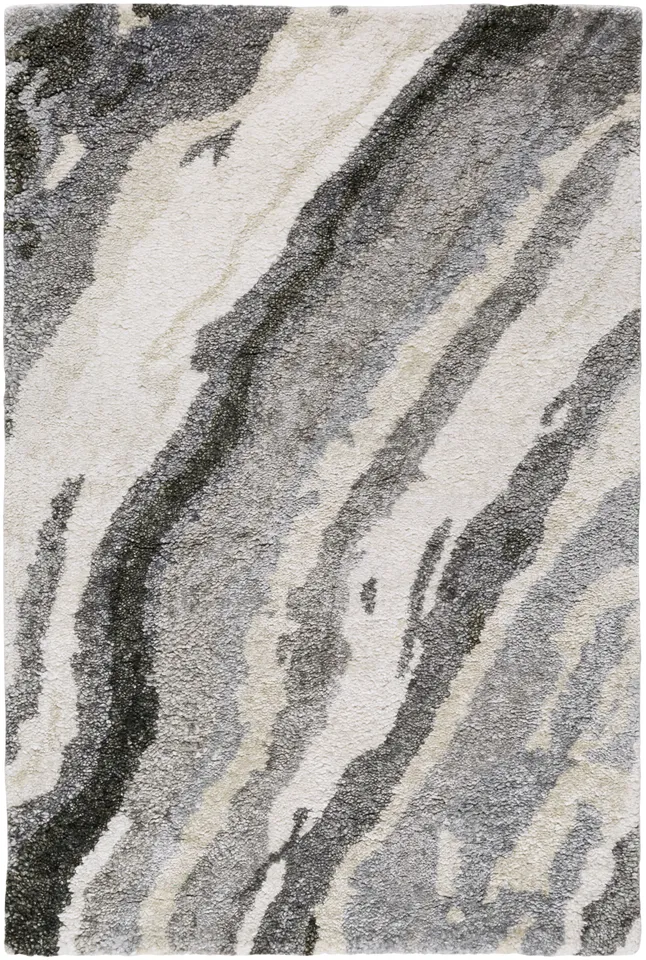 Gemini Beige Indoor 2' x 3' Handmade Rug