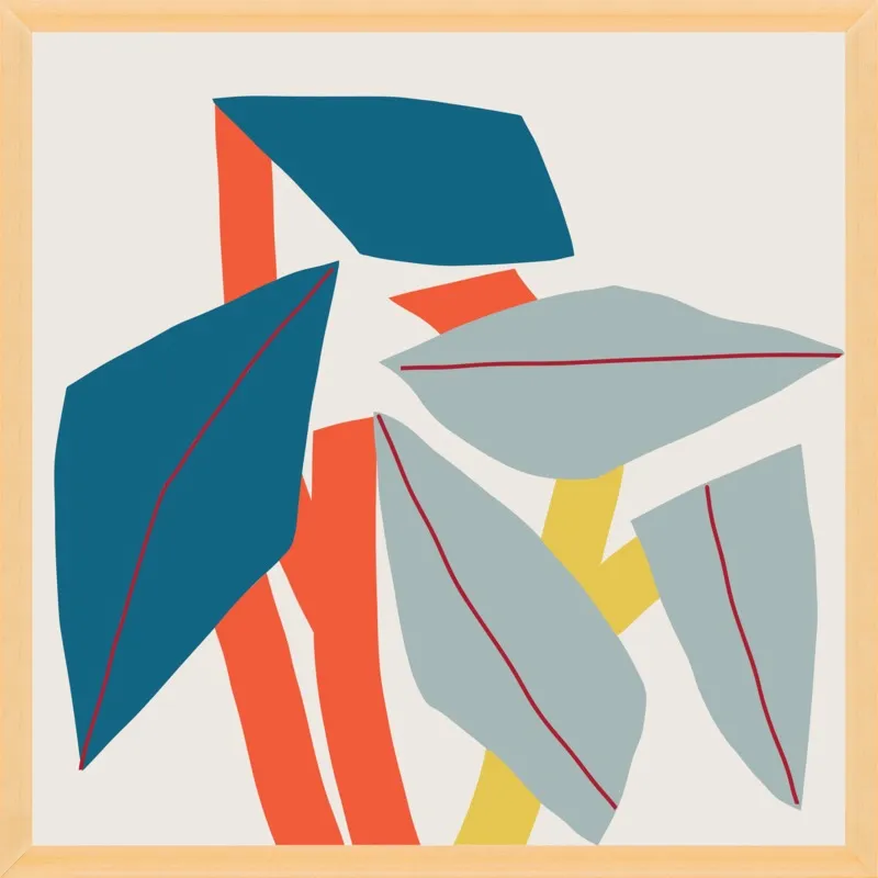 Colourful leaves by Jessica Nielsen for Artfully Walls