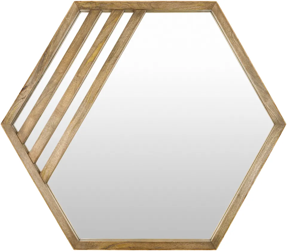 Jorah Brown 37"H x 37"W x 1"D Accent Mirror
