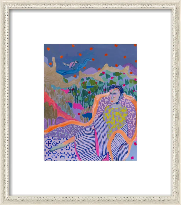 "The Nightingale" illustration by Davina Shefet for Artfully Walls