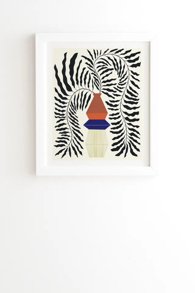 Duality 2 by Jae Polgar - Framed Wall Art Basic White 20" x 20"