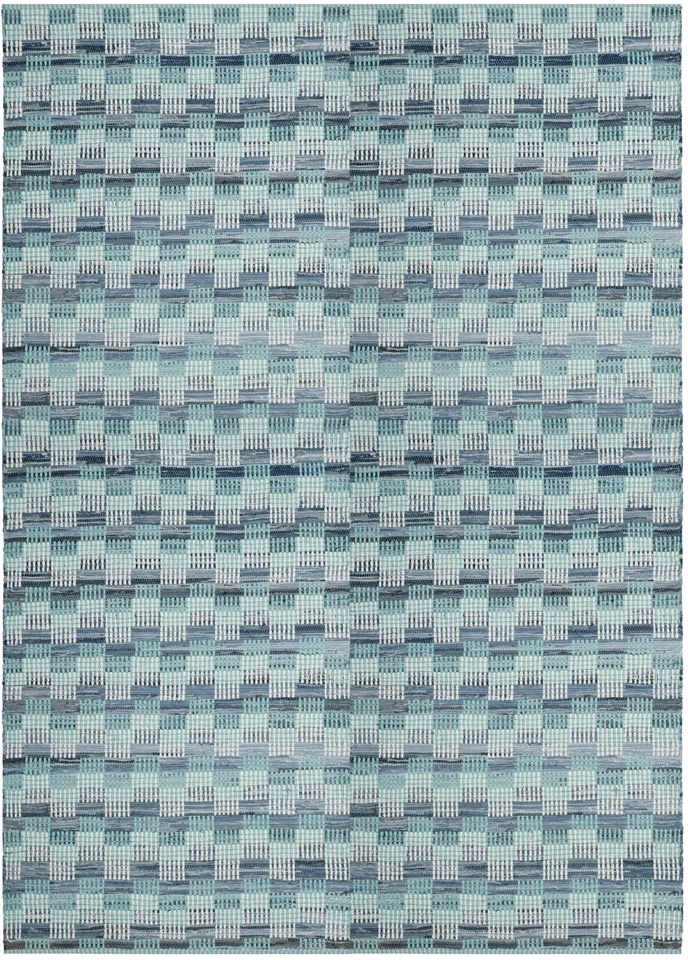Arlo Home Hand Woven Area Rug, MTK121C, Turquoise/Multi,  9' X 12'