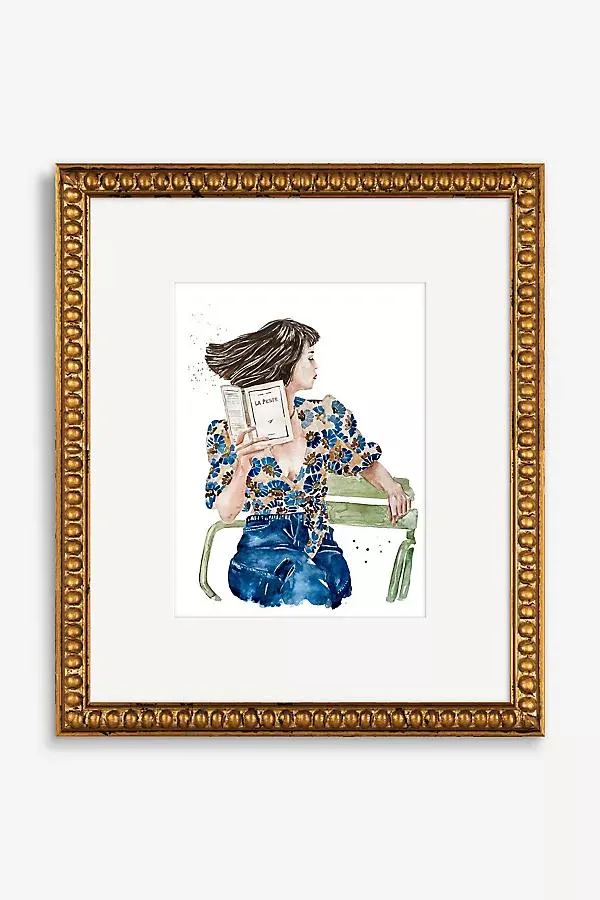 Parisienne With a Book Wall Art