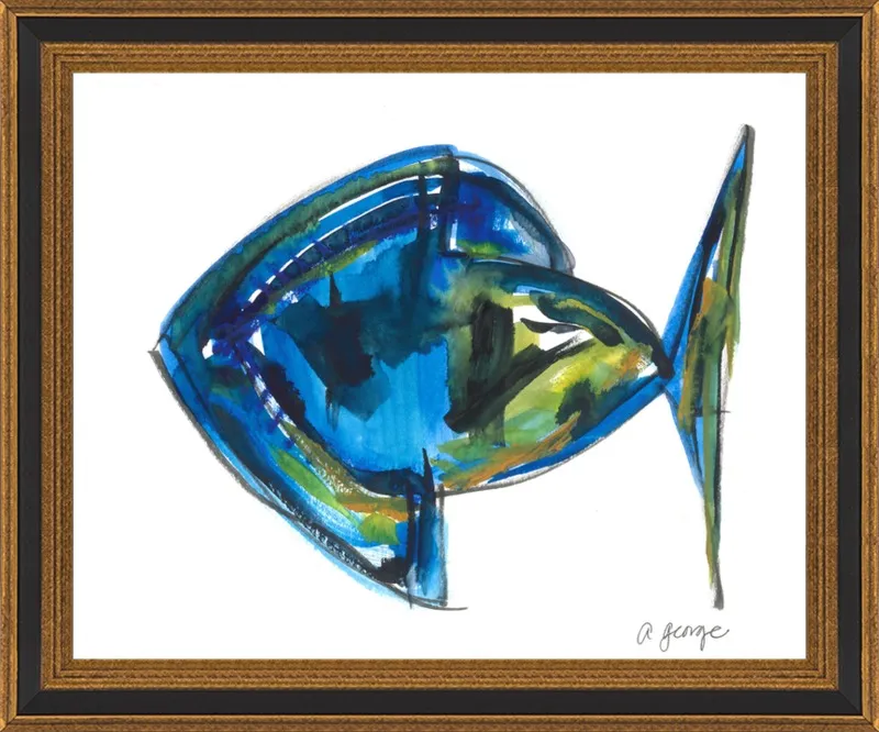 Asbtract Fish by Anthony George for Artfully Walls