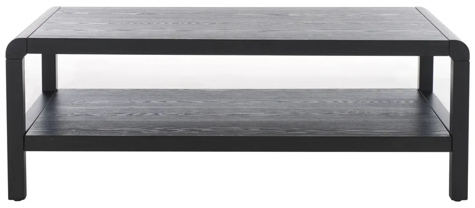 Omara 1 Shelf Coffee Table - Black