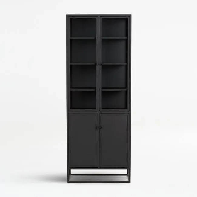 Casement 32" Black Storage Cabinet