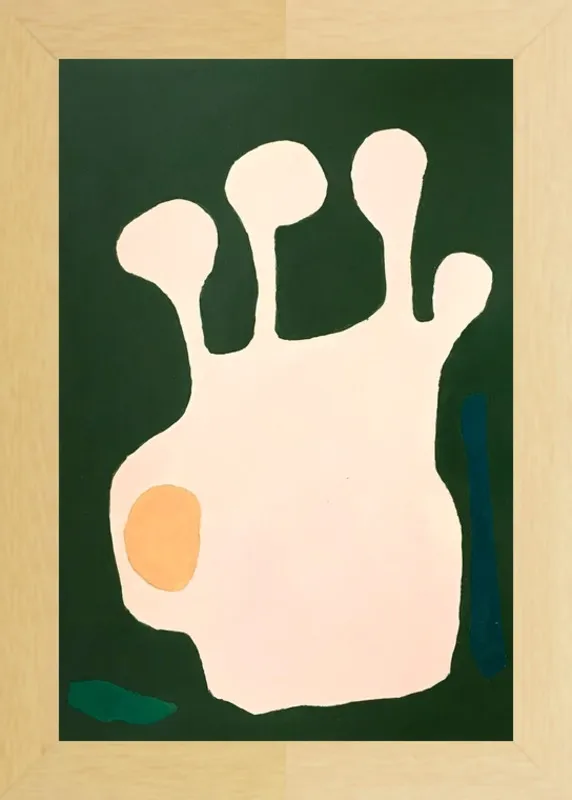 Nectarine Vase, abstraction 11 by Neicy Frey by Neicy Frey for Artfully Walls