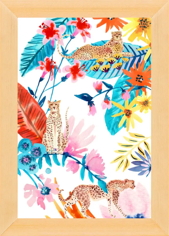 Cheetah Jungle by Jen Lindup for Artfully Walls
