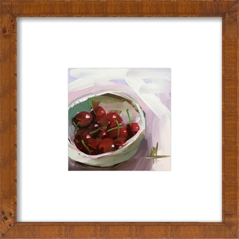 bowl of cherries no. 7 by Angela Moulton for Artfully Walls