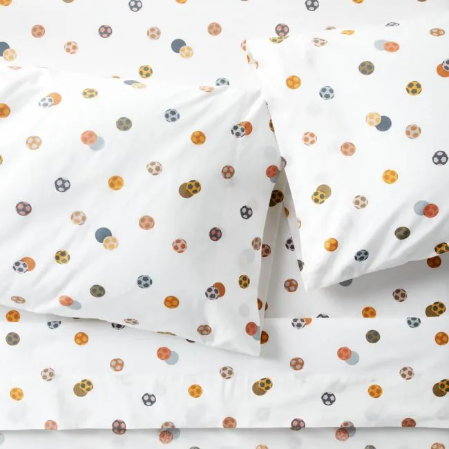 Stay Cool Soccer 100% Organic Cotton Kids Full Sheet Set