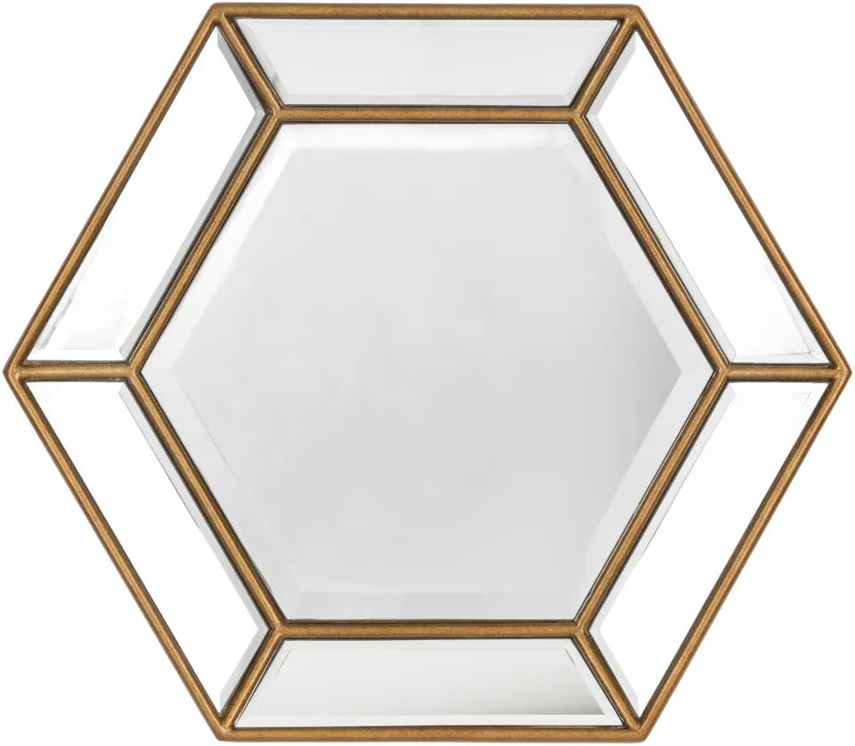 Beehive Gold 20"H x 20"W x 2"D, 20"H x 20"W x 2"D Mirror