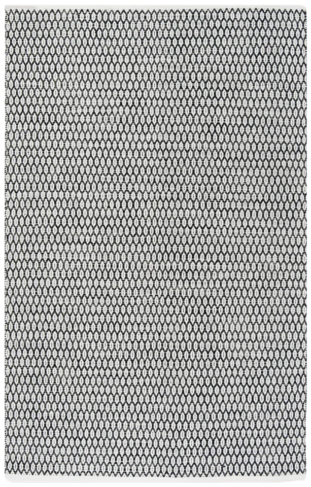 Arlo Home Hand Woven Area Rug, MTK608A, Black/Ivory,  5' X 8'