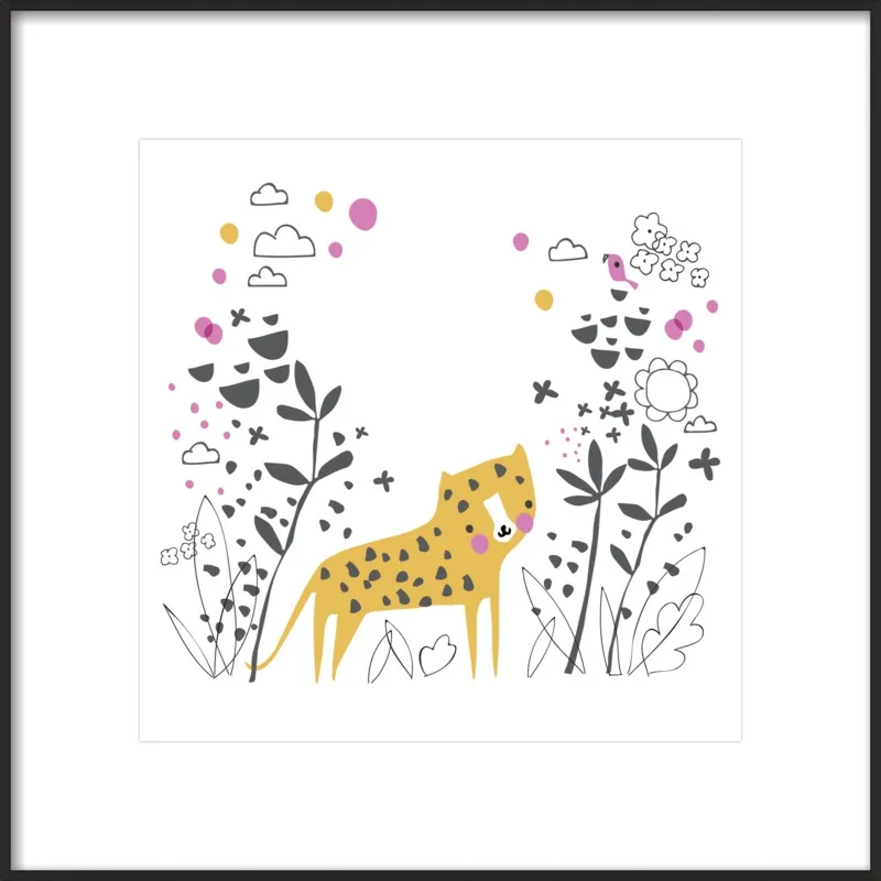 Little jungle leopard by Lizzie Mackay for Artfully Walls