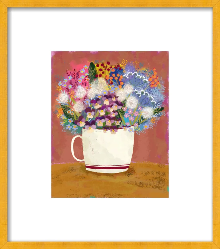 Violas in Russet by Joy Laforme for Artfully Walls