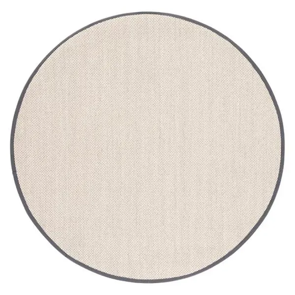 Natural Weave Solid Bordered Area Rug