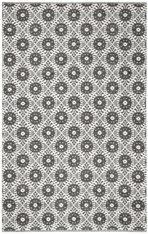 Arlo Home Hand Woven Area Rug, MTK612A, Black/Ivory,  8' X 10'