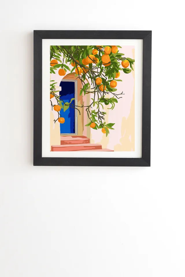 Go With All Your Heart by 83 Oranges - Framed Wall Art Basic Black 20" x 20"