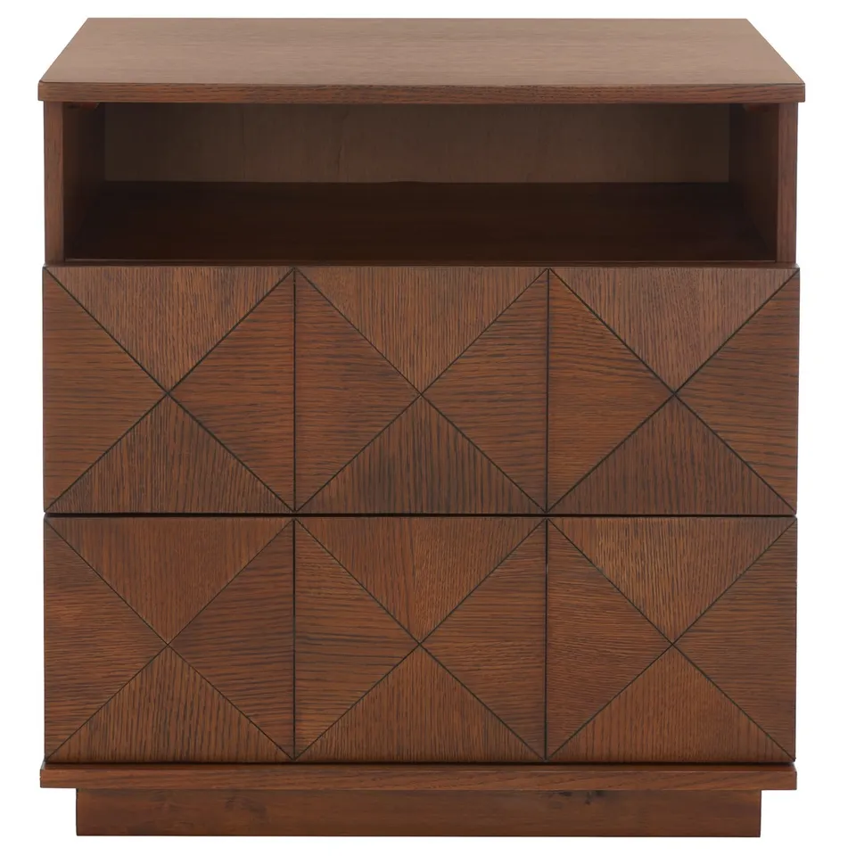 Patty 2 Drawer Nightstand - Walnut