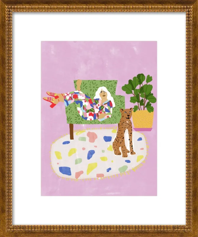 Lady and her tiger by Alja Horvat for Artfully Walls