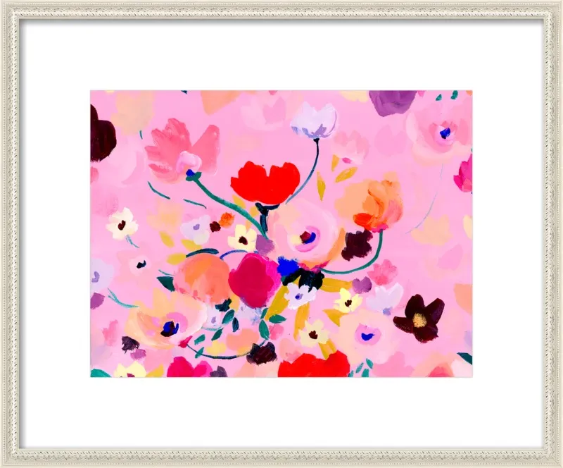 Pink Posey by KT Smail for Artfully Walls