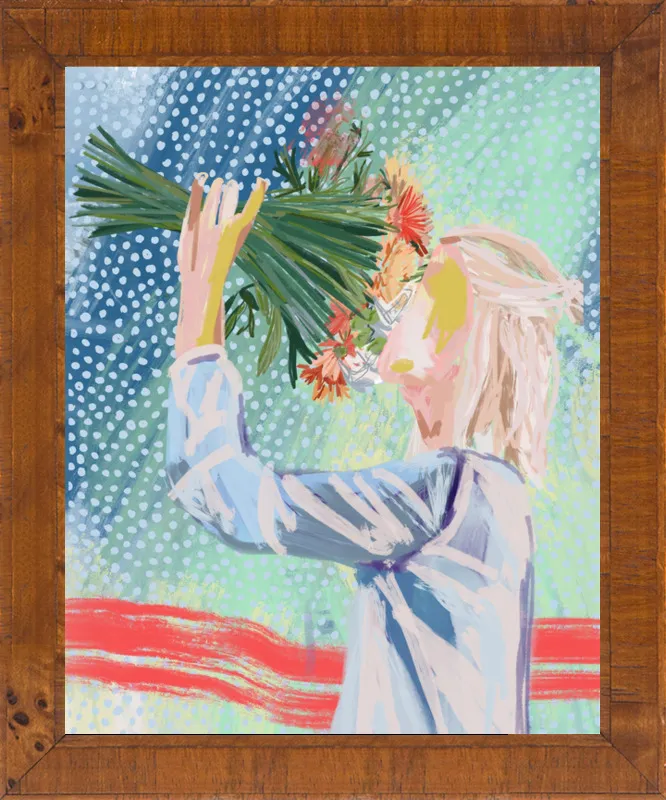 I like to stop and smell the roses  by Jamie Corley for Artfully Walls