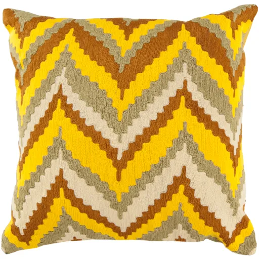 Ikat Chevron AR-055 22"L x 22"W Polyester Filled Pillow