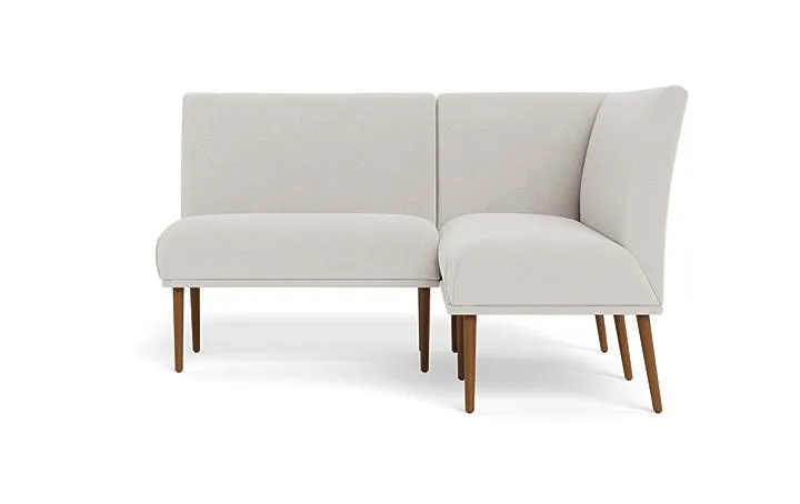 Dorian Upholstered Petite Right Banquette with Tufting Option