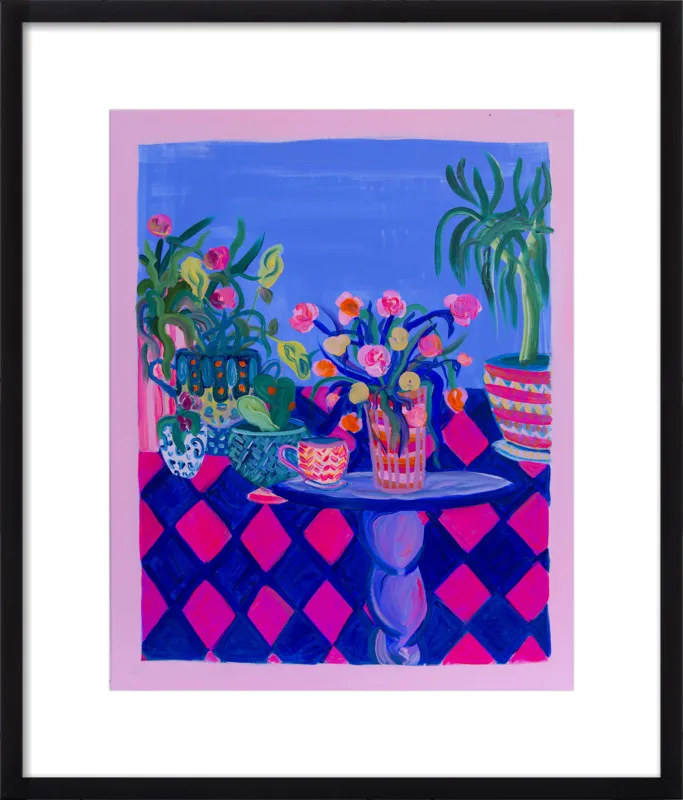 Pots and Plants painting by Davina Shefet for Artfully Walls