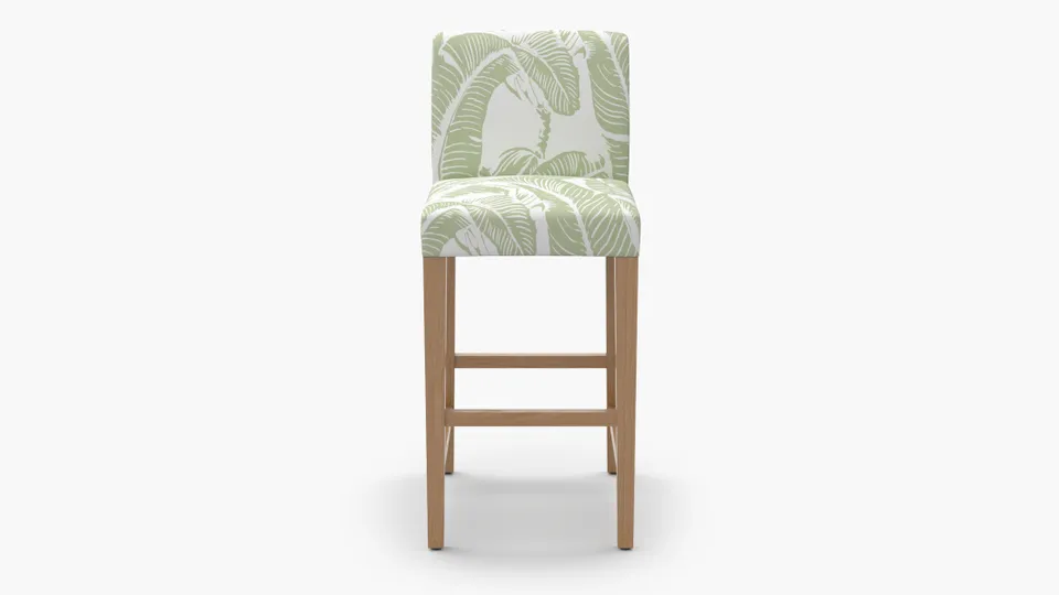 Signature Dining Bar Stool, Sage Martinique® Encore, Natural Square Tapered Leg
