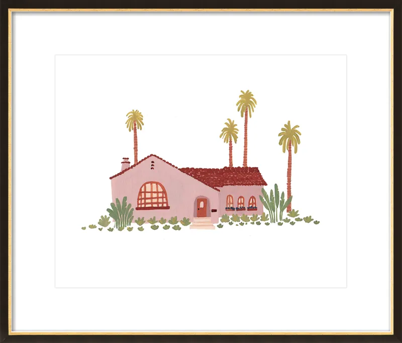 Pink Bungalow by Taylor Ann for Artfully Walls