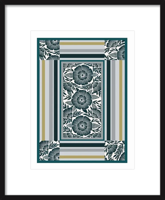 Botanical Frame 1 by Katharine Watson for Artfully Walls