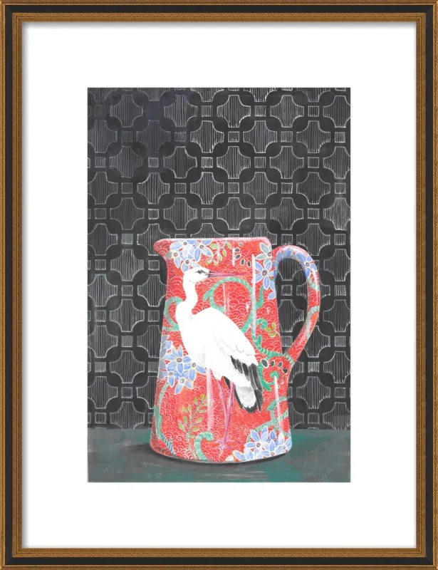 Red Vase by Miri Eshet for Artfully Walls