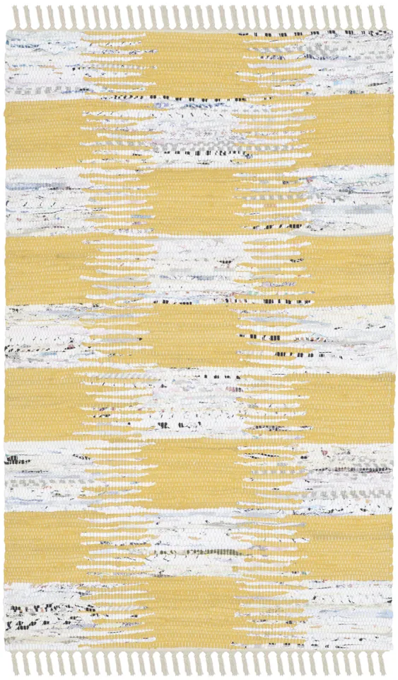 Arlo Home Hand Woven Area Rug, MTK721A, Yellow/Multi,  2' 6" X 4'