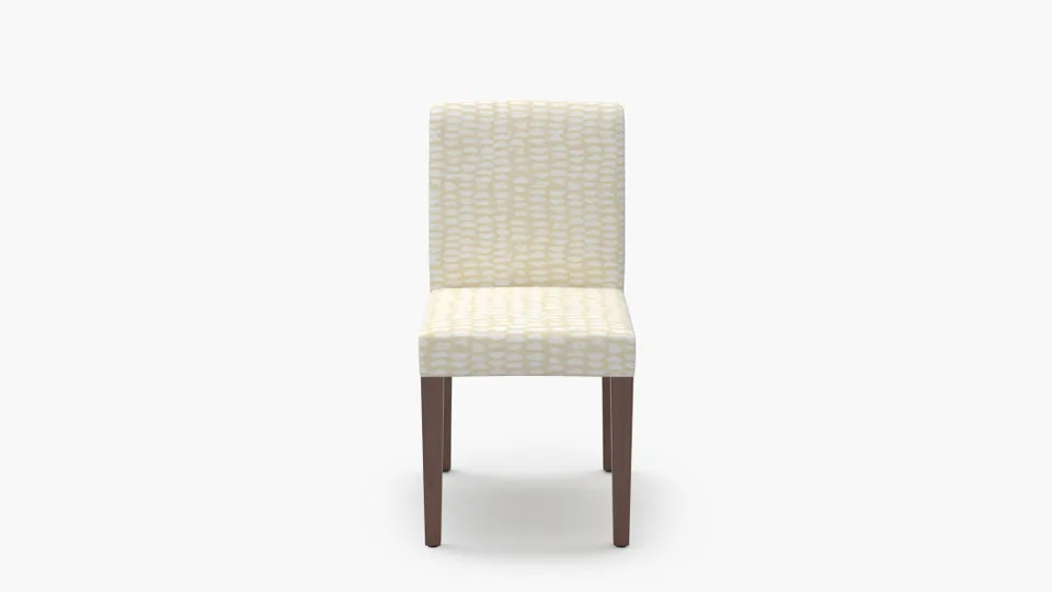 Signature Dining Chair, Sand Odalisque, Walnut Square Tapered Leg