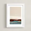 Burgundy Seascape Diptych 2 Limited Edition Fine Art Print