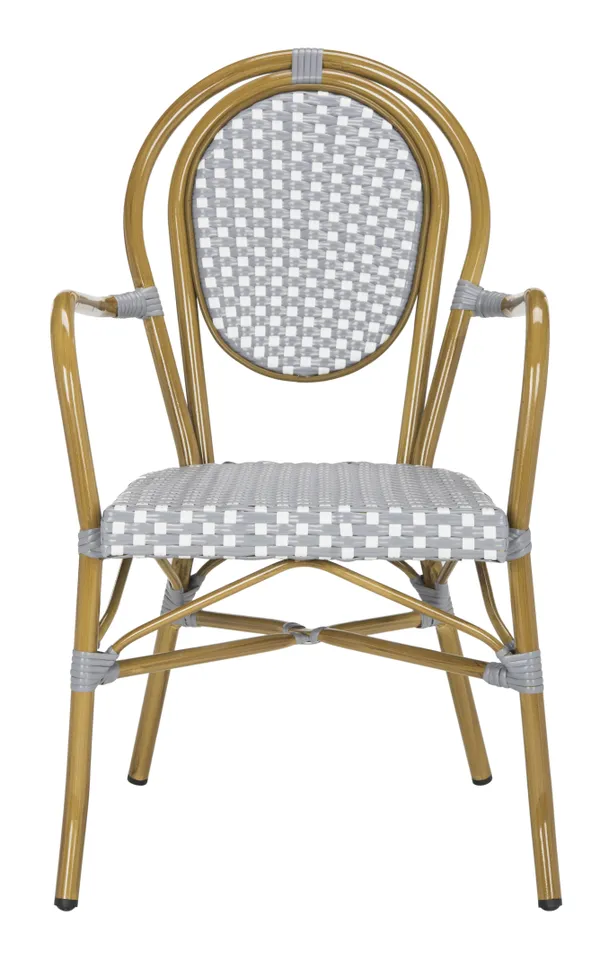 Rosen Arm Chair, Set Of 2 - Grey / White