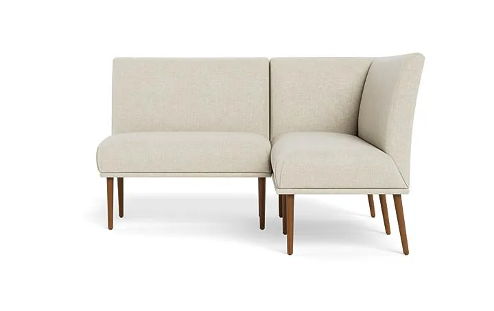 Dorian Upholstered Petite Right Banquette with Tufting Option