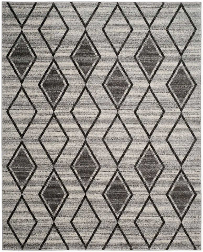 Arlo Home Woven Area Rug, TUN296K, Grey/Black,  9' X 12'