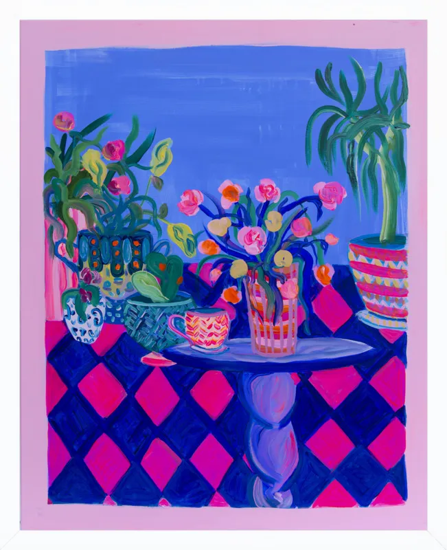 Pots and Plants painting by Davina Shefet for Artfully Walls