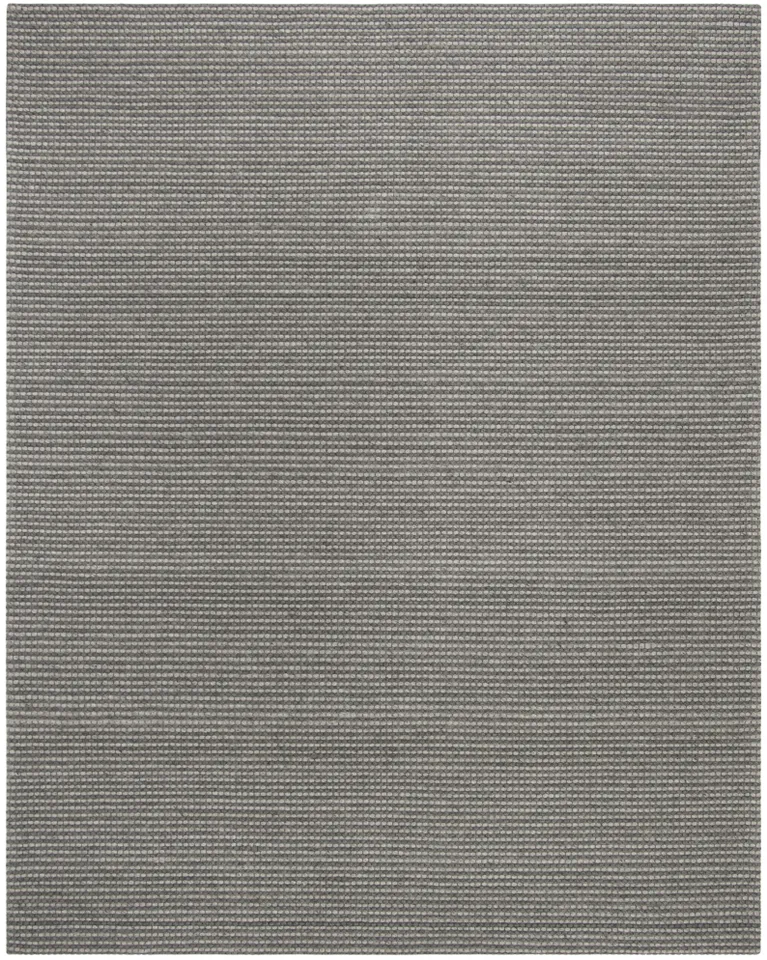 Arlo Home Hand Woven Area Rug, NAT801H, Silver/Ivory,  8' X 10'