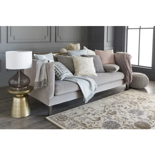 Castello Beige Indoor 9' x 13' Handmade Rug