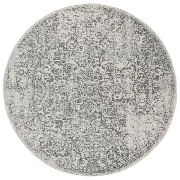 Evermere Distressed Medallion Navy Area Rug